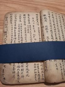 精品中医手抄本，大厚本，每一页密密麻麻都是字，内容不常见，不是普通手抄本可比，懂的拿去研究，清代医书古书线装书
​
​