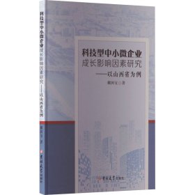 科技型中小微企业成长影响因素研究——以山西省为例 9787569293296 戴国宝