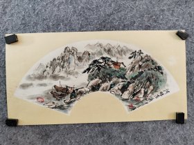 【得自画家本人，保真交流】王允泰，字岱峰，云山，山东淄博人， 毕业于中国书画函授大学，曾向本地乡绅学习过，又吸收新的丹青绘画技巧，尤擅写意山水，作品新颖别致，深受好评。