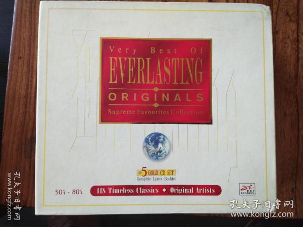 迪安唱片  经典英文金曲  Very Best Everlasting Originals Supreme Favourites Collection  （5CD+1画册）