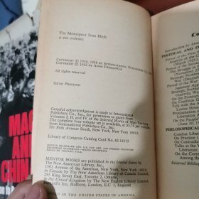 Mao Tse-tung:An Anthology of His Writings【1962年老版，毛泽东选集，英文版】