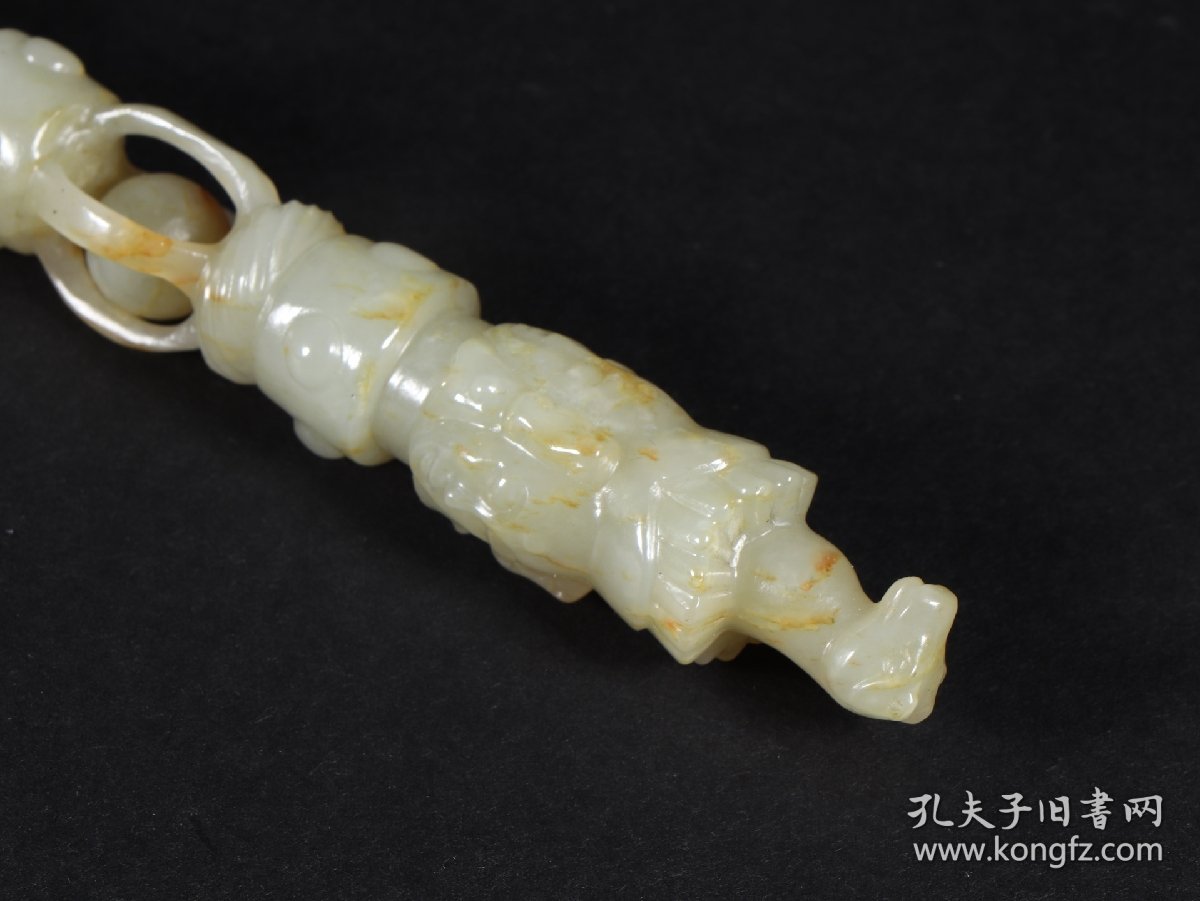 清代和田玉金刚杵