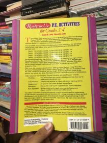 Ready-To-Use P.E.Activities for Grades 3-4 原版外文