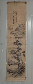 晚清民国老画，有款不详。原装裱。