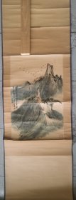 蒋维德，山水作品保真，54×33.5