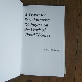 A Vision  for   Development  Dialogues  on   the  Work  of  Vinod  Thomas