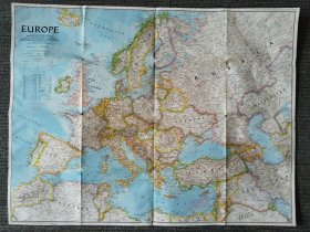 National Geographic国家地理杂志地图系列之1992年10月 Europe 欧洲地图