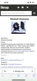 elizabeth chojnaka，波兰大键琴演奏家，被认为是第一个现代意义上大键琴音乐家之一，并吸引了ligeti和xenakis这样的音乐家为其专门创作作品，这张《过去的先锋》专辑中演奏了多名古代音乐家的充满先锋意味的作品合集，原版cd盘面完好
