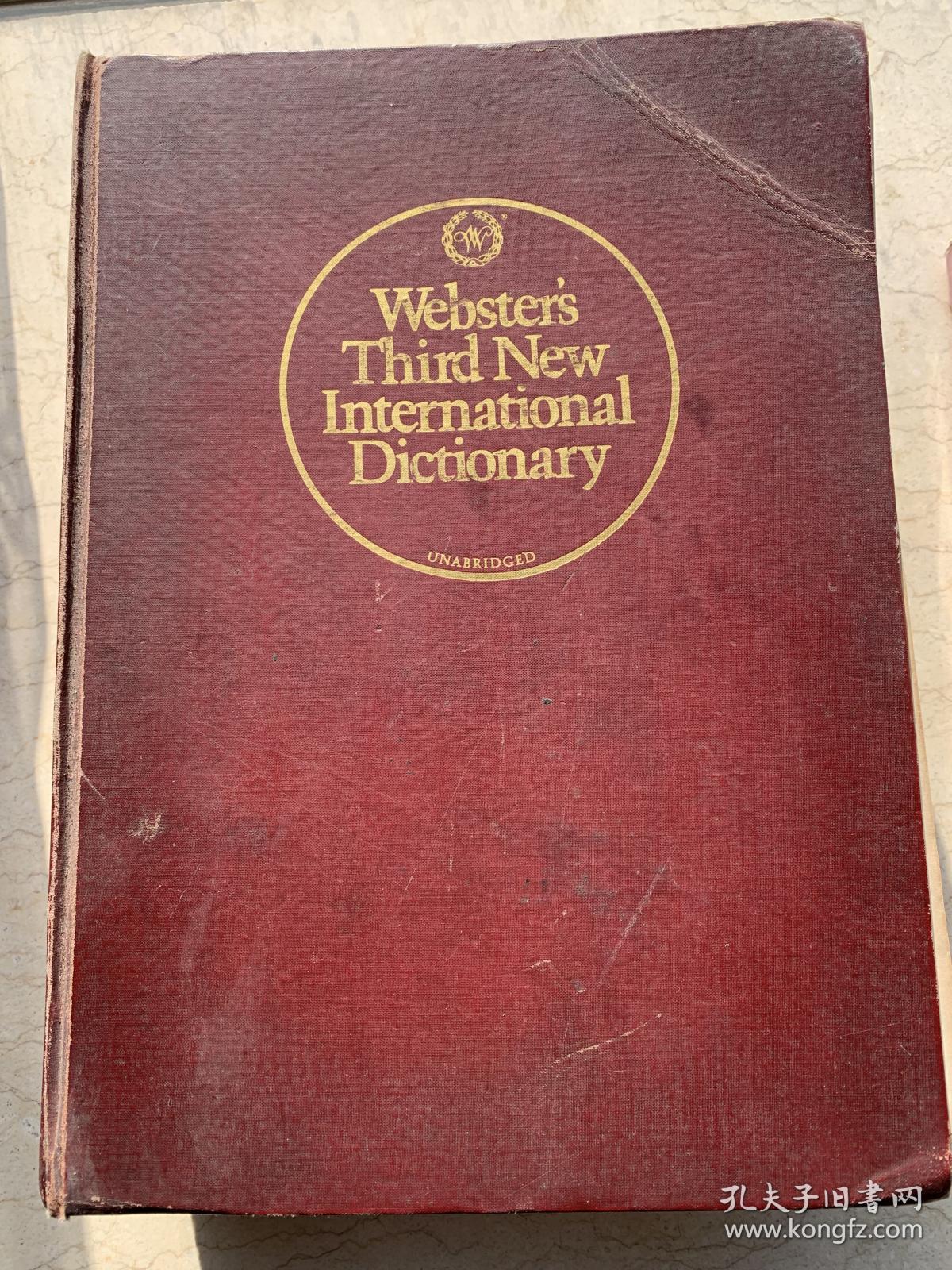 Webster’s Third New International Dictionary unabridged