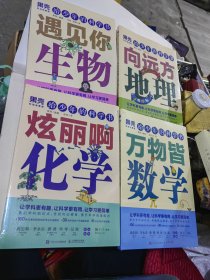 给少年的科学书 遇见你生物，炫丽啊化学，万物皆数学，向远方地理 四本合售 全新未拆封