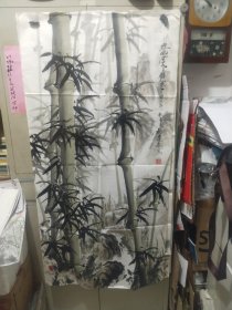 展览下架字画作品《ZH0728 魏连泰美术作品： 经风雪不知寒图（四尺整张）》长128厘米，宽68厘米，用笔老道，懂字画者鉴之！