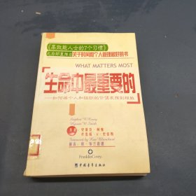 生命中最重要的：如何将个人和组织的价值发挥到极致