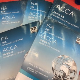 ACCA F1 Accountant in Business (Study Text) 英文版会计师与企业 教科书等五册合售