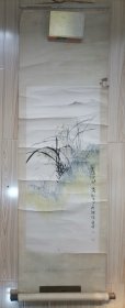 曾思德 四川著名书画家 老装老裱 花鸟画立轴 画心尺寸95*42厘米