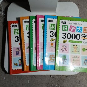 幼儿学前识字大王3000字全套6册 幼小衔接一日一练全套识字教材 幼儿园大班中班小班一年级3-4-5-6岁幼升小看图识字神器儿童启蒙早教认字书