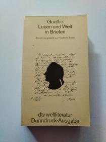 德文原版 Goethe Leben und Welt in Briefen