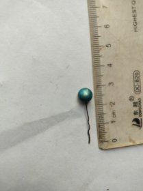 清代银烧蓝配件