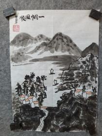 手绘山水画3