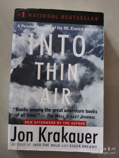 Into Thin Air：A Personal Account of the Mt. Everest Disaster