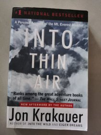 Into Thin Air：A Personal Account of the Mt. Everest Disaster
