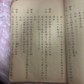 手抄本，好多药方，大厚册93个筒子页，29×22厘米，字体俊秀优美。