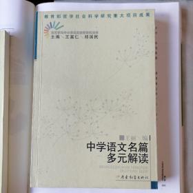 中学语文名篇多元解读（文艺学与中小学语文教学研究丛书，王富仁、郑国民主编，2006年6月一版一印，品相见图片）