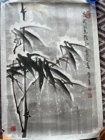 开国将军贺晋年之作将军竹