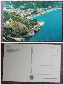 外国明信片，意大利原版，海岸风光，品如图。，