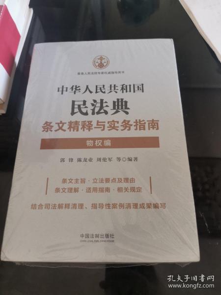 中华人民共和国民法典条文精释与实务指南：物权编