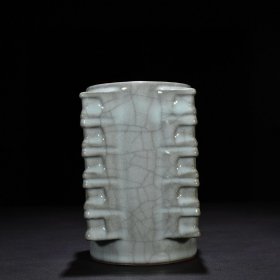 《精品放漏》官窑琮式瓶——高古瓷器收藏