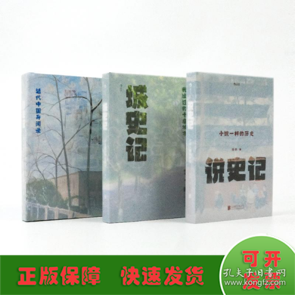 杨早讲史3册套装：城史记+说史记+野史记“活的近代史”