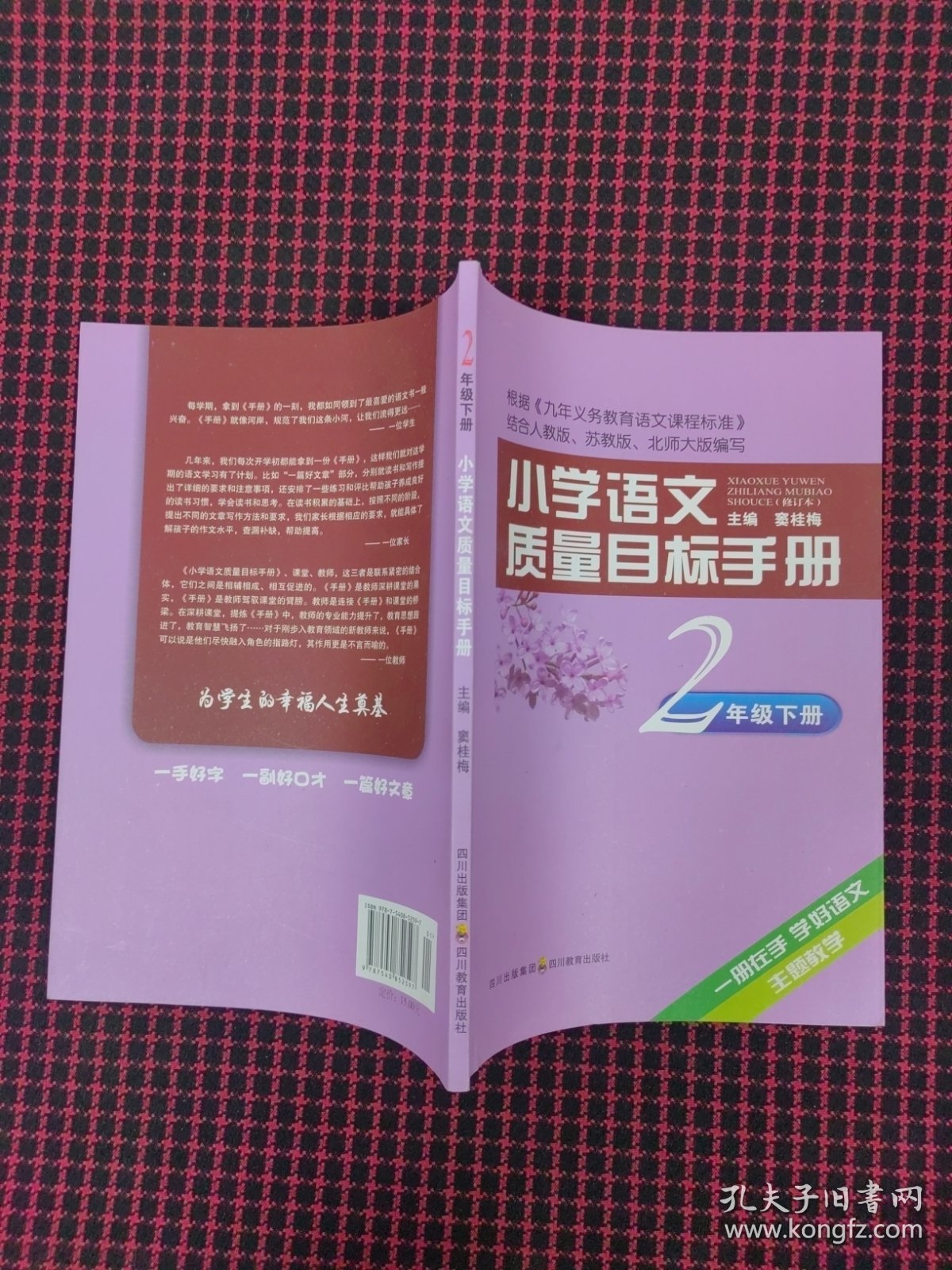 （保正版）小学语文质量目标手册 二年级下册