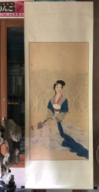 佚名绘：黛玉葬花图