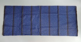 1977年贵州贞丰县产苗族(黑苗)用做镶嵌袖花的手工织锦袖背绸样品(100cmX40cm)