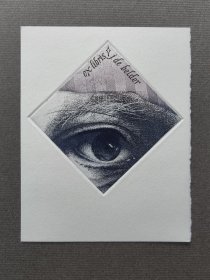 Brems Walter 铜版画藏书票 眼睛