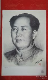 刘文西签名主席像。