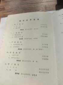 全国民族乐器独奏观摩演出节目单（第一期）