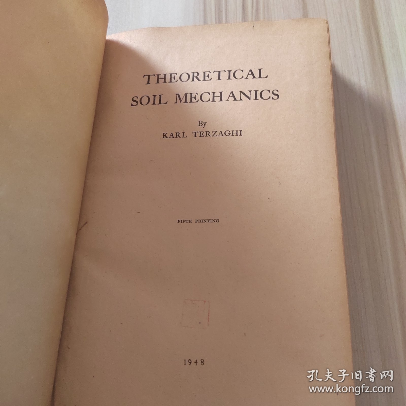 THEORETICAL SOLL MECHANICS by karl terzaghi