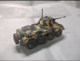 1：72二战德国sd.kfz.234puma美洲狮装甲侦察车模型，已完成涂装旧化，赠送PVC收纳盒