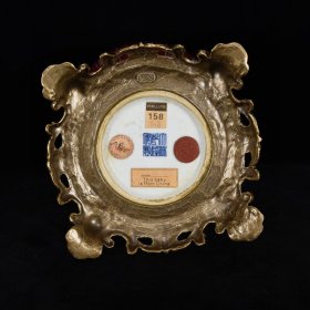清乾隆回流红釉瓶，49×24厘米