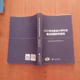 2020年注册会计师行业重点问题研究报告