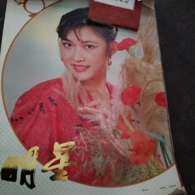 1990年挂历 明星挂历，盖丽丽.巩俐.毛阿敏等，13张全品见图