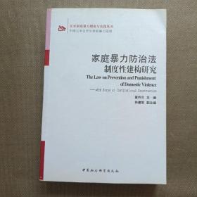 反对家庭暴力理论与实践丛书：家庭暴力防治法制度性建构研究