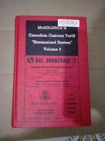 McGOLDRICK'S
Canadian Customs Tariff“Harmonized System"
Volume 2