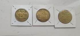 售80年代上海邮票公司（上海造币厂制寿星系列）一轮生肖纪念章6枚（虎4枚，龙1枚，兔1枚）品相好如图无磕碰无氧化！50一枚