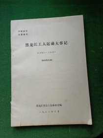 黑龙江工人运动大事记（1895-1945）