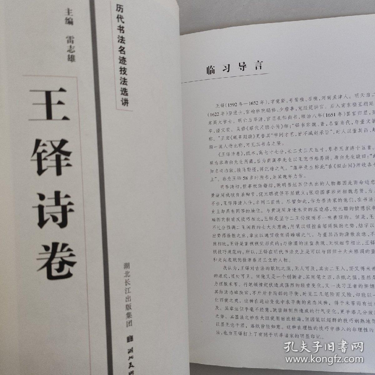 历代书法名迹技法选讲（第1辑）：王铎诗卷