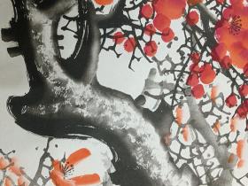 国画 低价处理 1.喜上眉梢 规格：197×97㎝