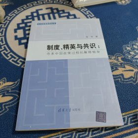 公共管理前沿丛书·制度、精英与共识：寻求中国政策过程的解释框架