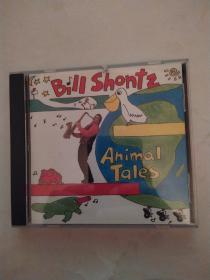 Bill Shontz《 Animal Tales》（8品打口CD一盘全部12首歌曲可以听使用过参看书影1993年美国原版需使用快递发货6 - 8 岁儿歌）56466